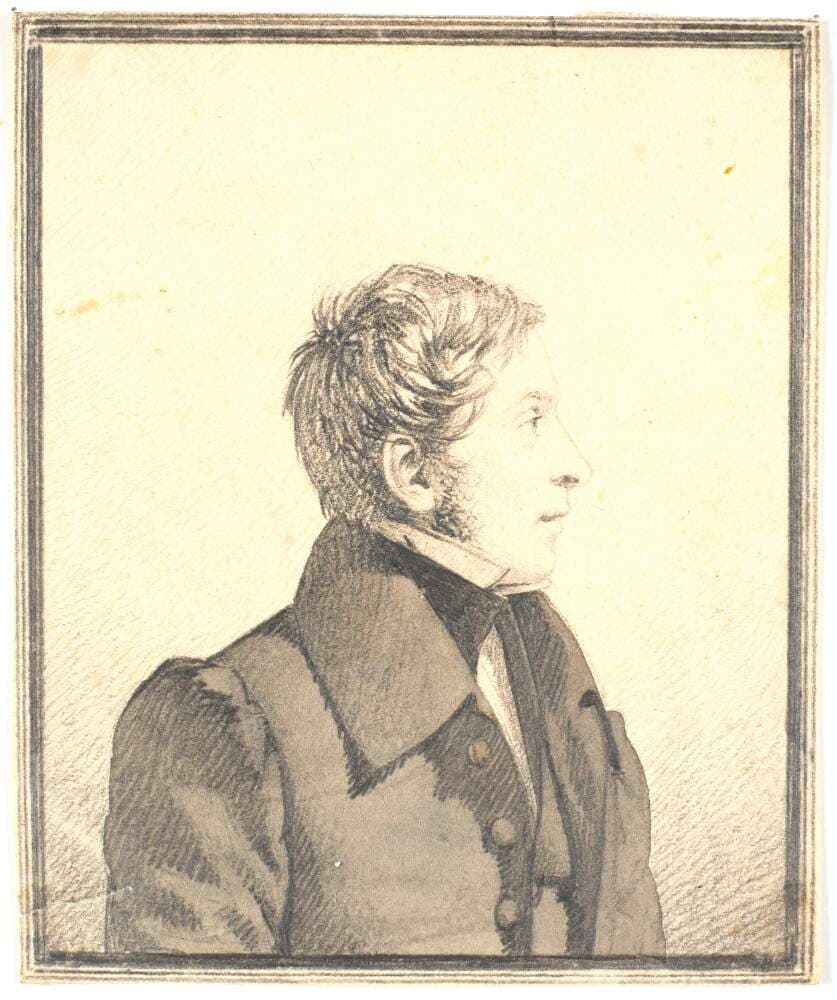Portræt af etatsråd Michael Raffenberg — Wilhelm Bendz