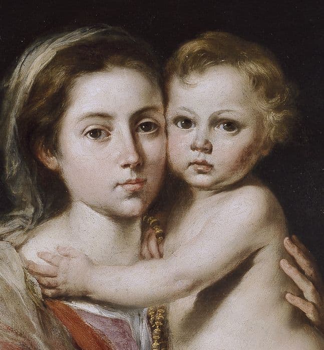 Virgin and Child with a Rosary — Bartolomé Esteban Murillo