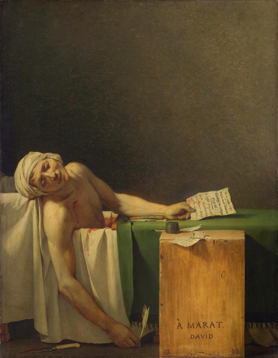 The Death of Marat — Jacques-Louis David