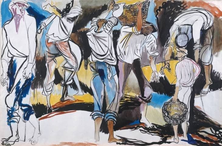 Sulphur Miners — Renato Guttuso
