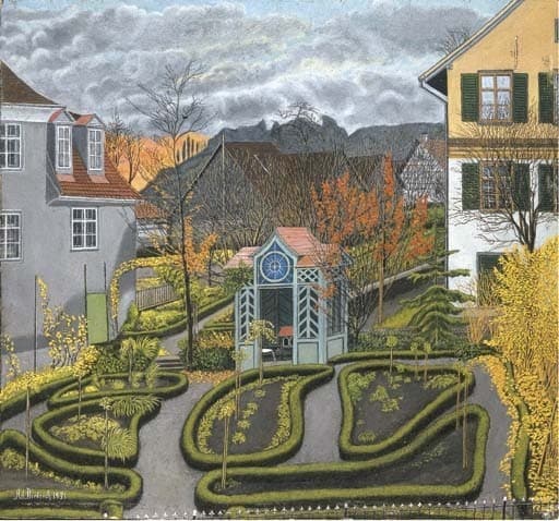 Nachbargarten im Herbst — Adolf Dietrich