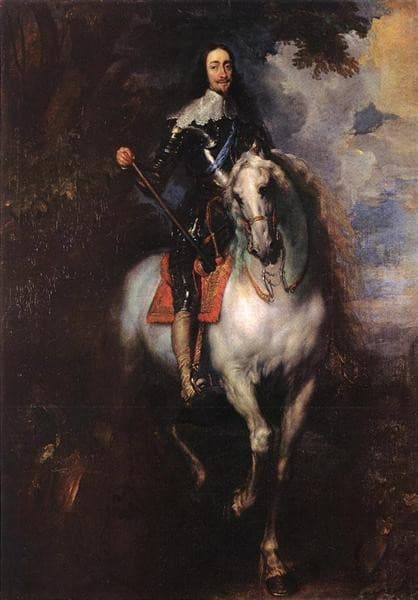 Equestrian Portrait of Charles I, King of England — Anthony van Dyck