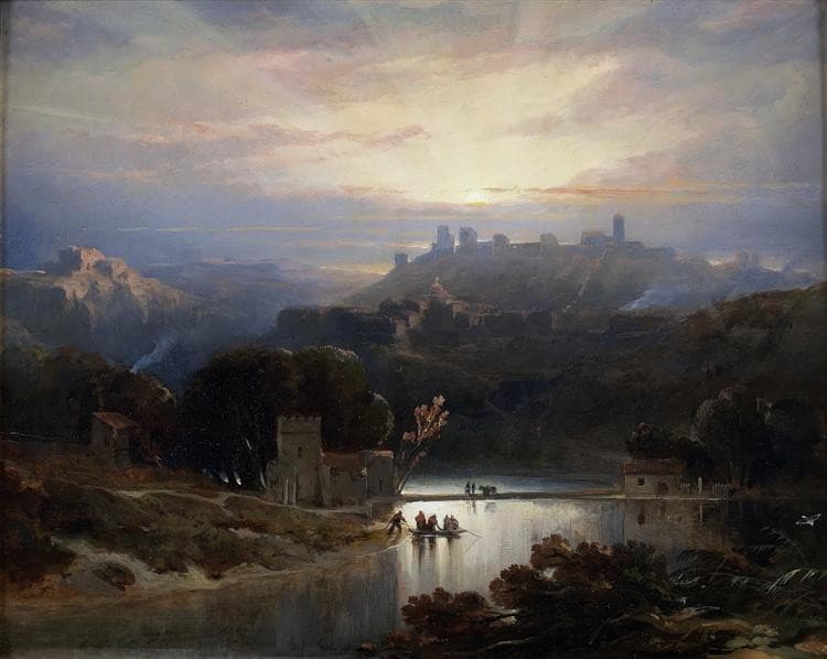 The Castle of Alcalá de Guadaíra — David Roberts