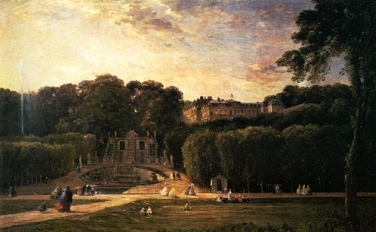 The Park at St. Cloud — Charles-François Daubigny