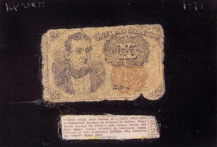 Still Life: Ten-Cent Bill — William Michael Harnett