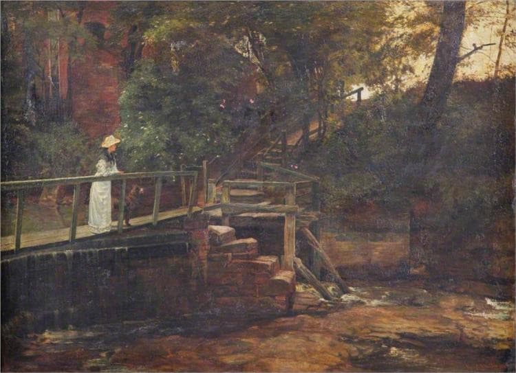 Footbridge at Birch Hill House, Mucklow Hill, Worcestershire — Edward R. Taylor