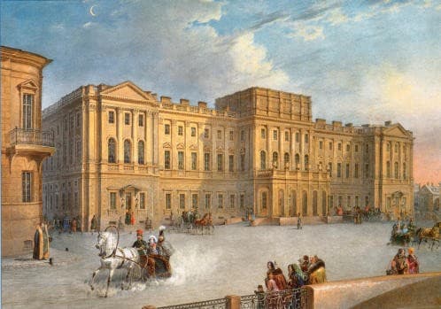 Mariinsky Palace as Seen from the Blue Bridge — Vasily Sadovnikov