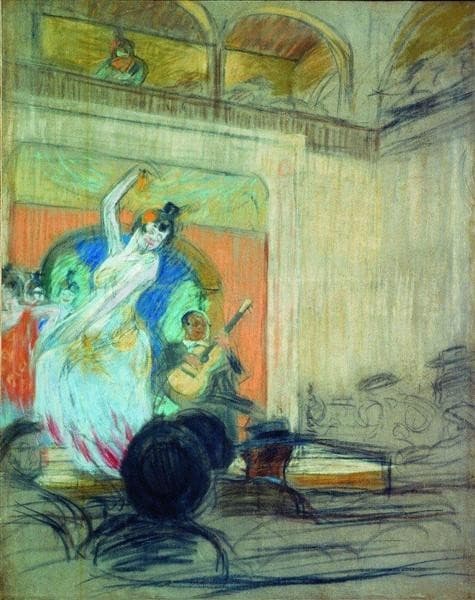 Танцовщица в кабаре — Boris Kustodiev