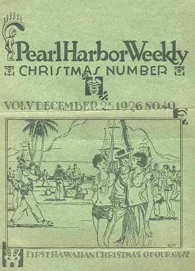 Manookian's cover for 'Pearl Harbor Weekly', December 1926 — Arman Manookian