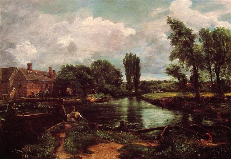 Flatford Mill from a Lock on the Stour — John Constable