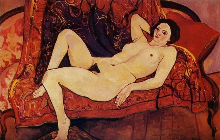 Nude on the sofa — Suzanne Valadon