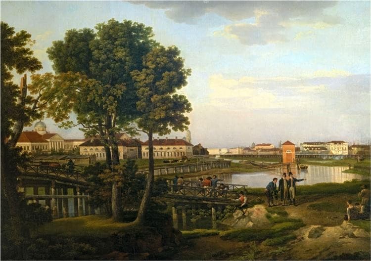 Вид с Петровского острова в Петербурге — Sylvester Shchedrin