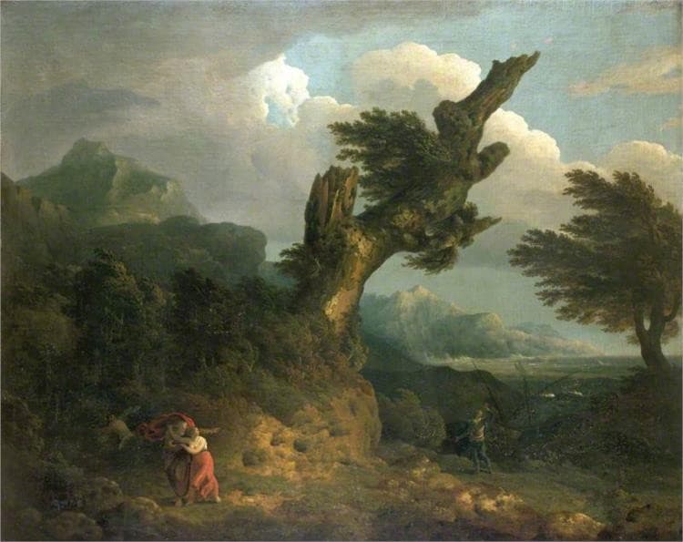 A Storm - Prospero, Miranda and Caliban Spy — Thomas Jones