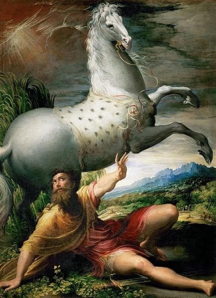 The Conversion Of St Paul — Parmigianino