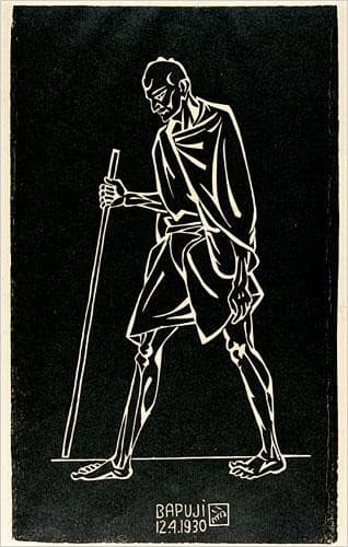 Gandhi March (Bapuji) — Nandalal Bose