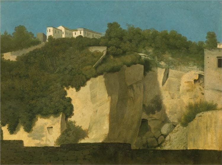 Naples. Buildings on a Cliff Top — Thomas Jones