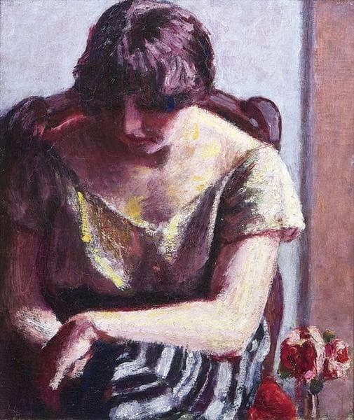 Seated Woman with Roses — Roderic O'Conor