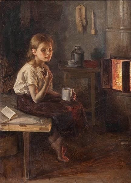 A Girl by the Oven — Elin Danielson-Gambogi