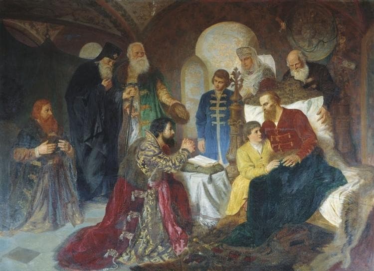 Prince Dmitry Pozharsky Patient Receives Ambassadors in Moscow — Wilhelm Kotarbinski