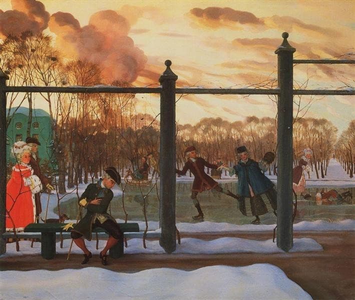 Зима. Каток — Konstantin Somov