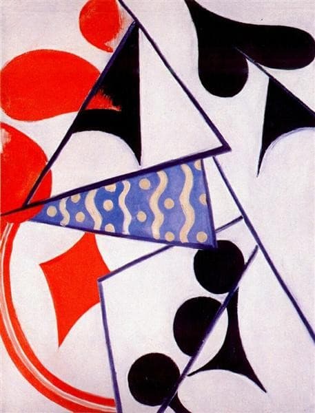 Four aces (Simultaneous Composition) — Olga Rozanova