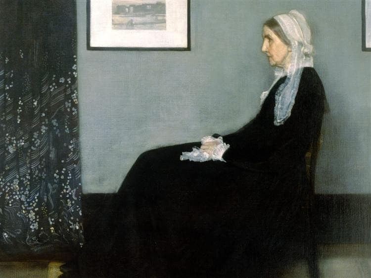 Arrangement in Grey and Black No.1, Portrait of the Artist's Mother — James Abbott McNeill Whistler