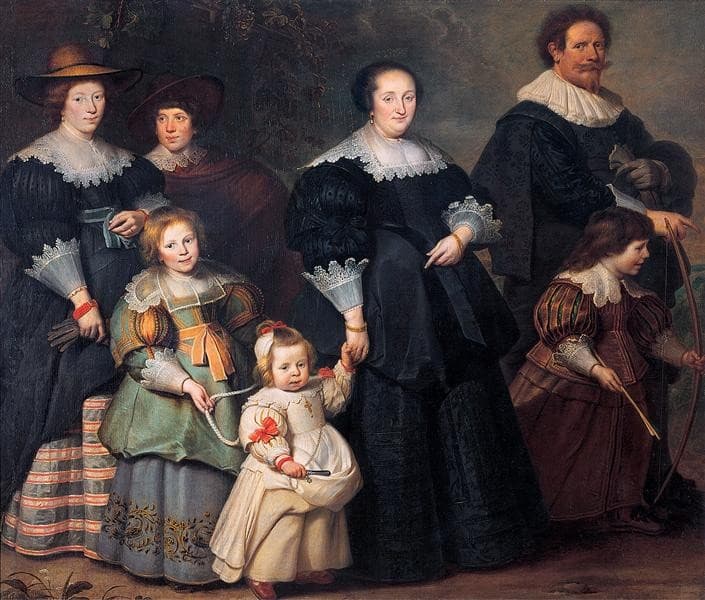 Self-portrait of the Artist with his Wife Suzanne Cock and their Children — Cornelis de Vos