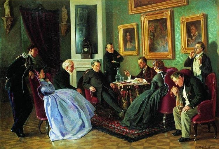 Literary reading — Vladimir Makovsky