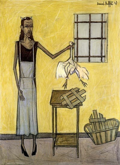 Femme au poulet — Bernard Buffet