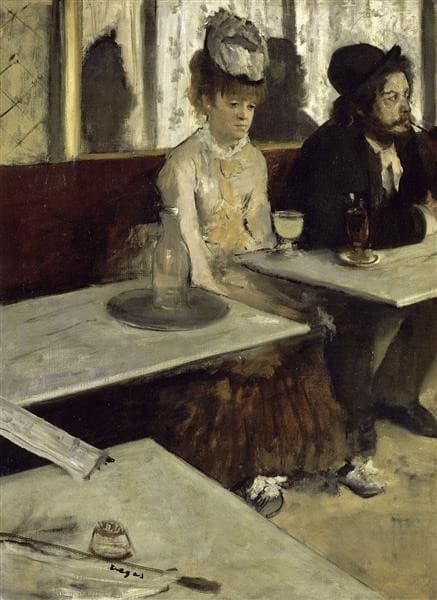 The Absinthe Drinker — Edgar Degas