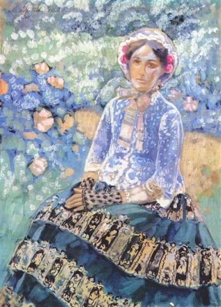 Woman in Blue Dress — Victor Borisov-Musatov
