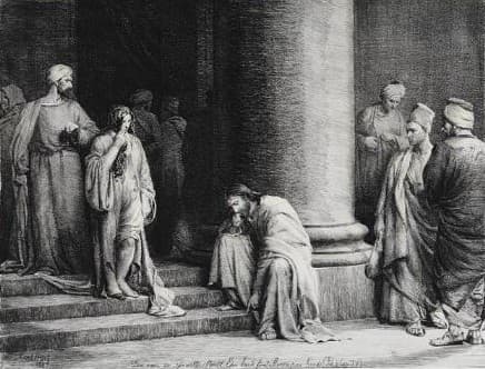 Christ and the Sinner — Carl Bloch