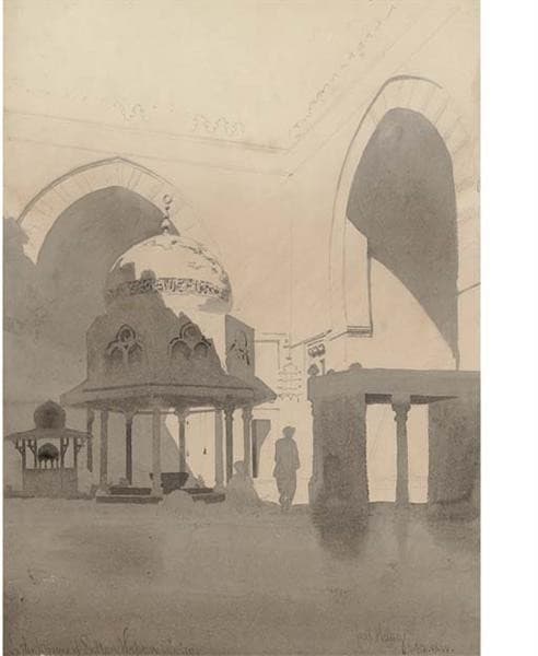 In the mosque of Sultan Hassan, Cairo — Carl Haag