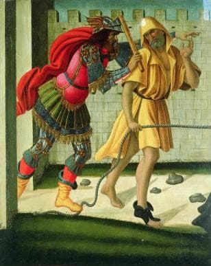 Figures on the Road to Calvary — Sandro Botticelli