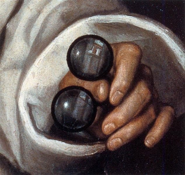 Portrait of Paolo Morigia (detail) — Fede Galizia