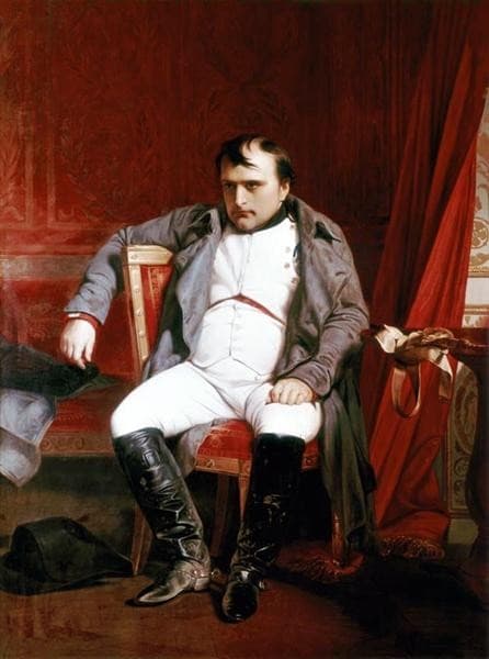 Napoléon Bonaparte abdicated in Fontainebleau — Paul Delaroche