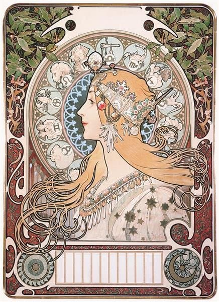 Zodiac — Alphonse Mucha