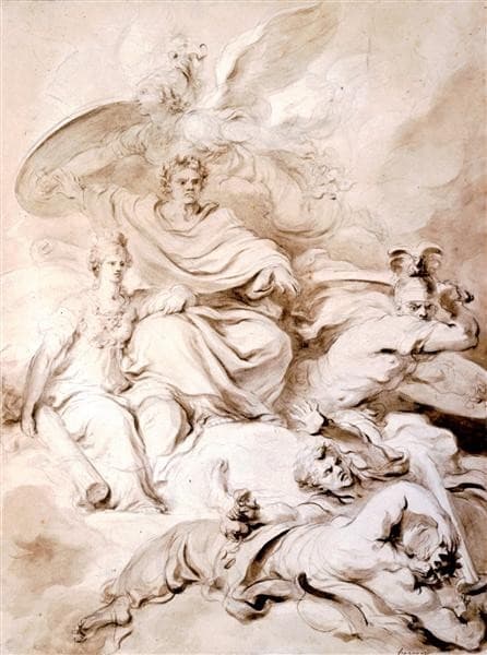 To the Genius of Franklin — Jean-Honoré Fragonard