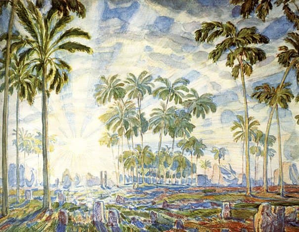 Palm trees — Konstantin Bogaevsky