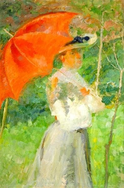 The Red Parasol — Matej Sternen