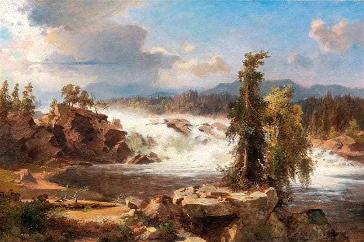 Thundering Waterfall — Unterberger Franz Richard