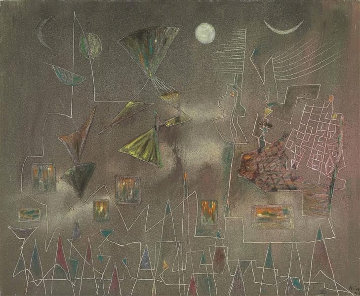 The Sky Above the City — Alice Rahon