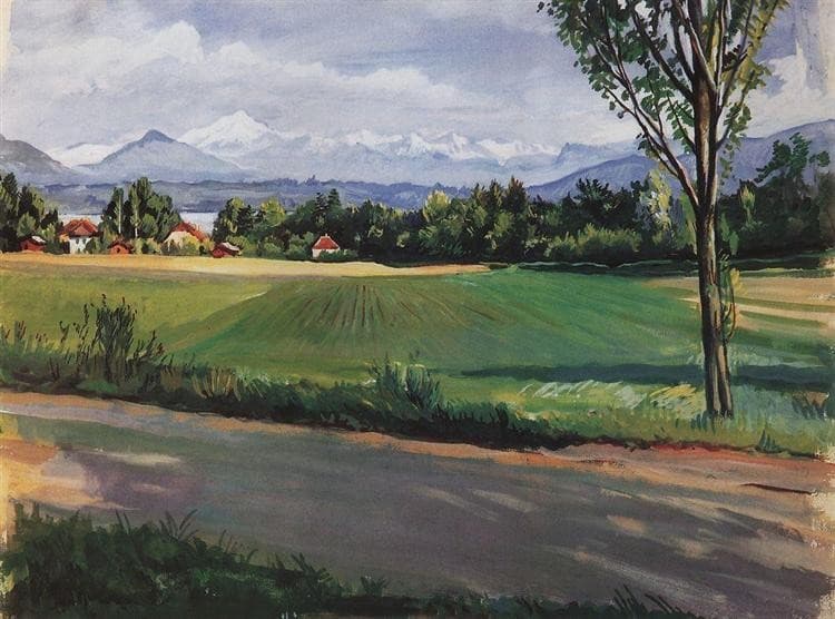 Swiss landscape near Geneva — Zinaida Serebriakova
