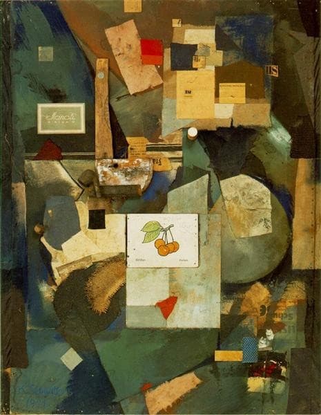 Merz Picture 32A (The Cherry Picture) — Kurt Schwitters