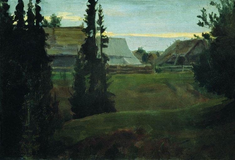 Деревня Маурино Костромской губернии — Boris Kustodiev