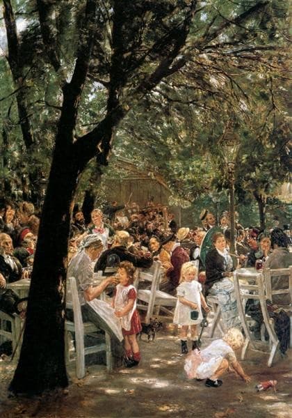 Beer Garden in Munich — Max Liebermann