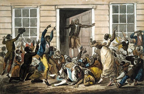 Black Methodists Holding a Prayer Meeting — Pavel Svinyin