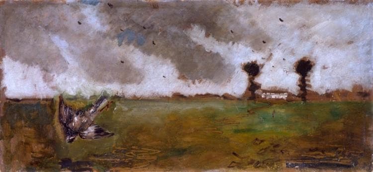 Paesaggio Con Passero E Casolare — Filippo De Pisis