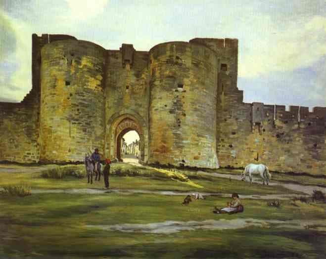Port of the Queen at Aigues-Mortes — Frédéric Bazille