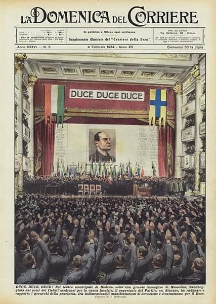Duce, Duce, Duce! (4 February 1934) — Achille Beltrame